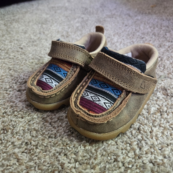 Twisted X Other - NWOT Twisted X Infant Boys' Serape Canvas Driving Shoes - Moc Toe